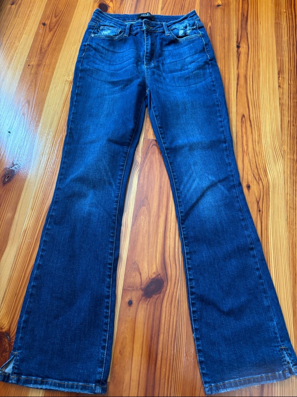 Women's Dark Blue Judy Blue Flared Jeans - Classic Bootcut Style